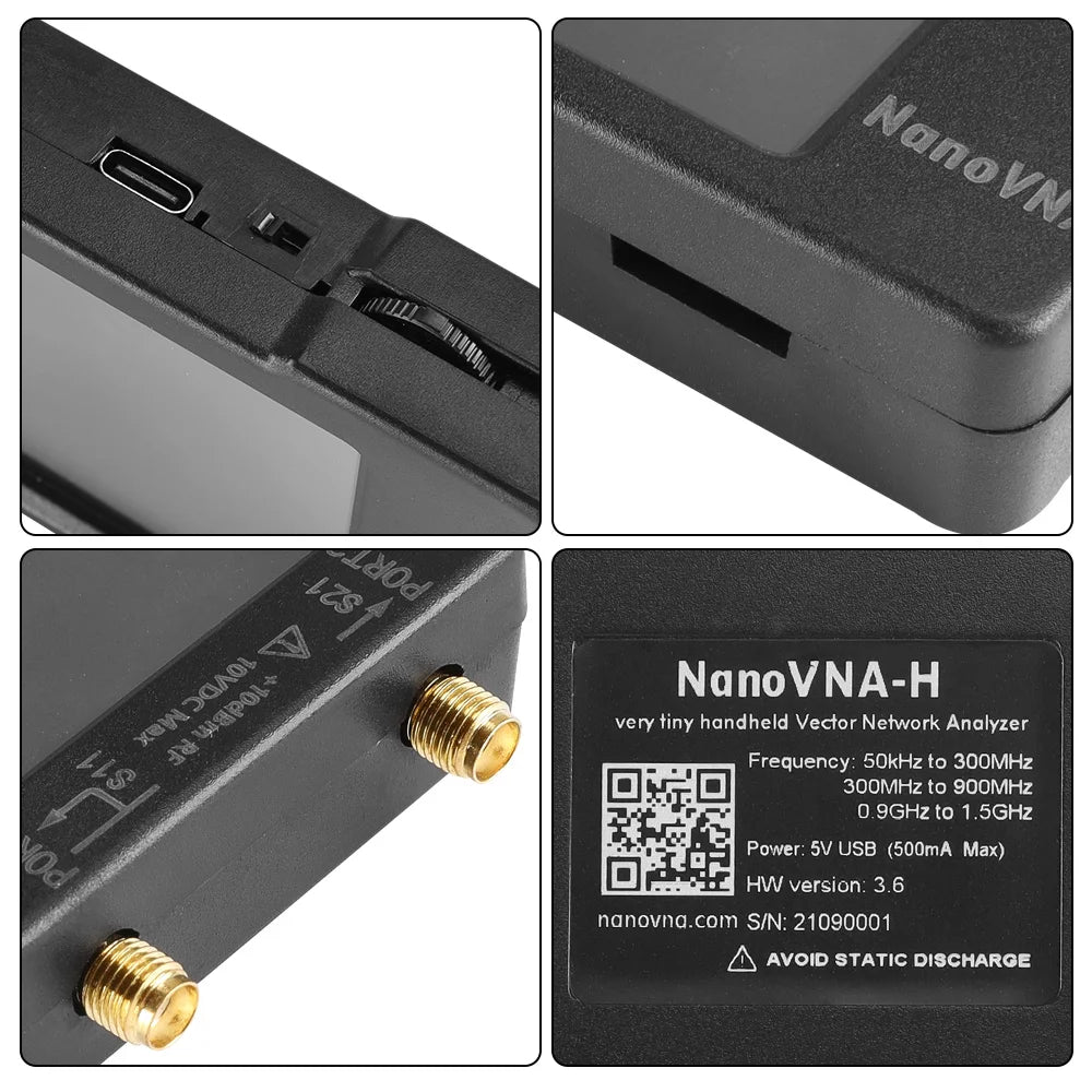 NanoVNA-H Vector Network Analyzer with Spectrum Tuning - Smarsty