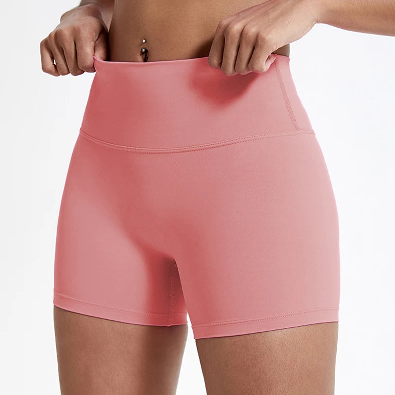 Hearuisavy Running Sports Shorts Women Buttock Lift Gym Leggings Women Cycling Slim Fit Workout Shorts High Waist Yoga Shorts - Smarsty