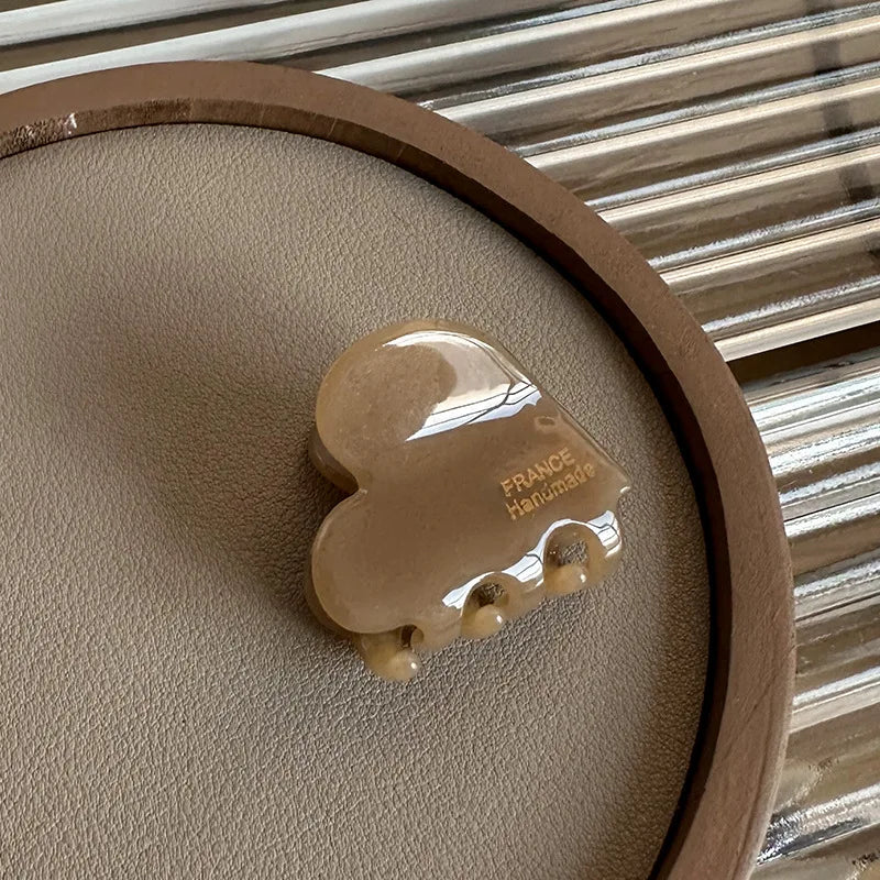 Heart Shaped Hair Claw Clip Secure Elegant Grip For Women - Smarsty