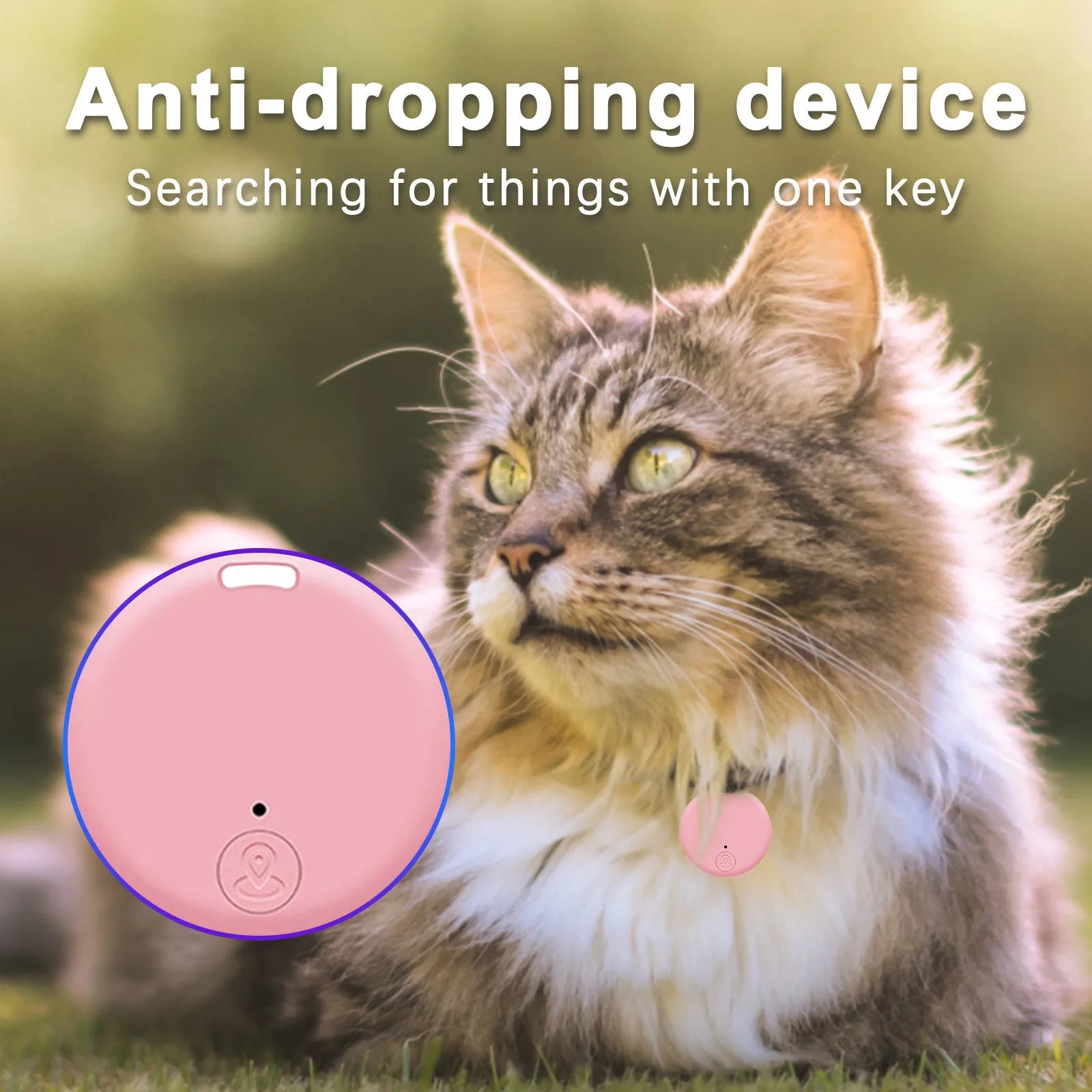 Mini Bluetooth Tracker for Keys and Pets - Smarsty