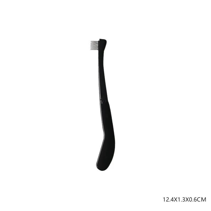Black Foldable Eyelash Brush Comb for Perfectly Separated Lashes - Smarsty