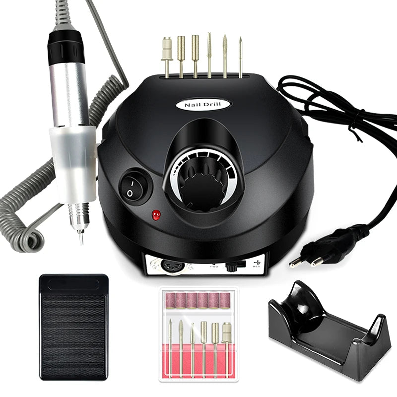 Professional Electric Nail Drill 35000RPM Portable Manicure Machine - Smarsty