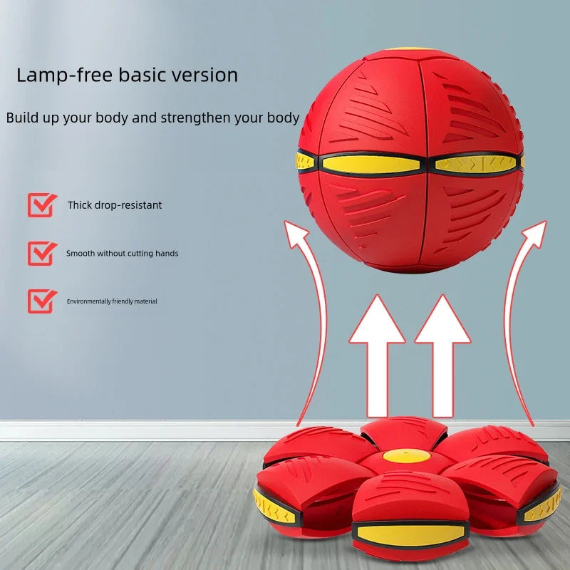 Blue Flying Saucer Ball Outdoor Parent Children Toy Foot Magic Deformation Foot Pressure Decompression Vent Ball - Smarsty