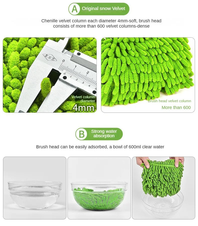 Super Absorbent Car Wash Brush With Telescoping Handle - Smarsty