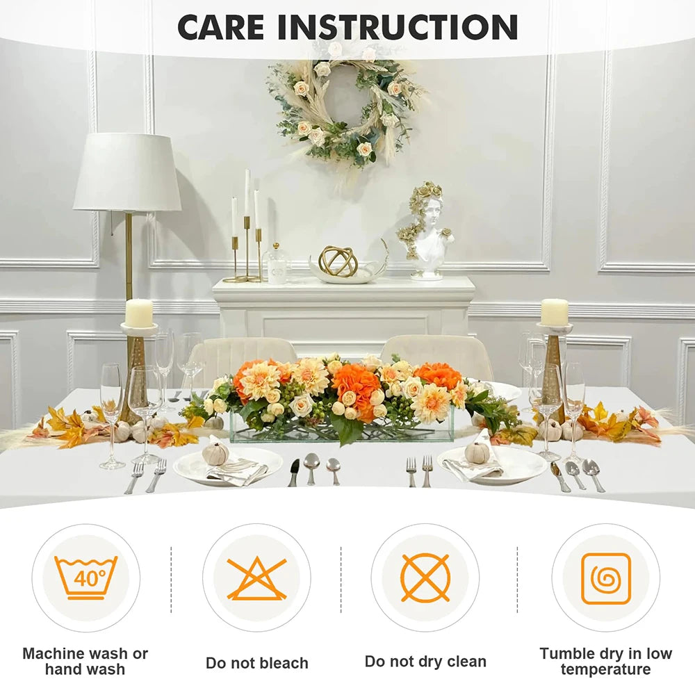 6FT Black Spandex Table Cloth Wrinkle Resistant Cover - Smarsty