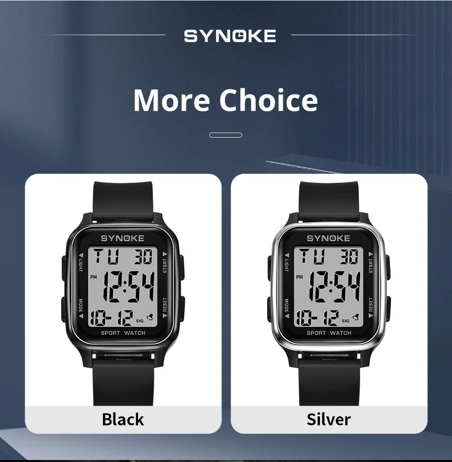 SYNOKE Waterproof Military Digital Watch for Men - Smarsty