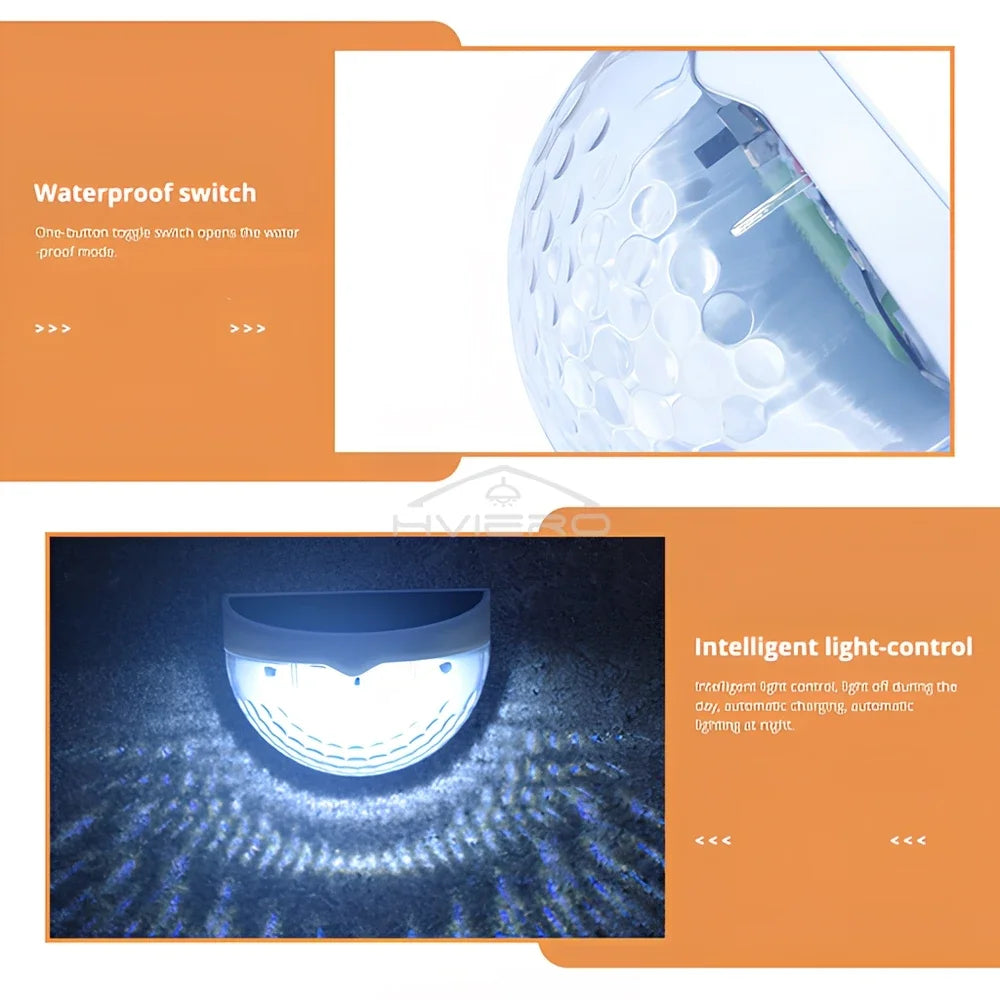 LED Solar Waterproof Fence Lamp for Garden Pathway - Smarsty