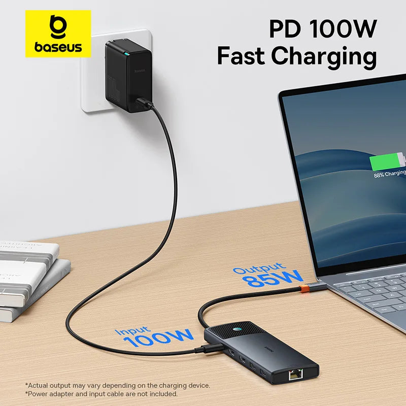 Usb C Hub 8K Hdmi Expansion For Multiscreen And Peripherals