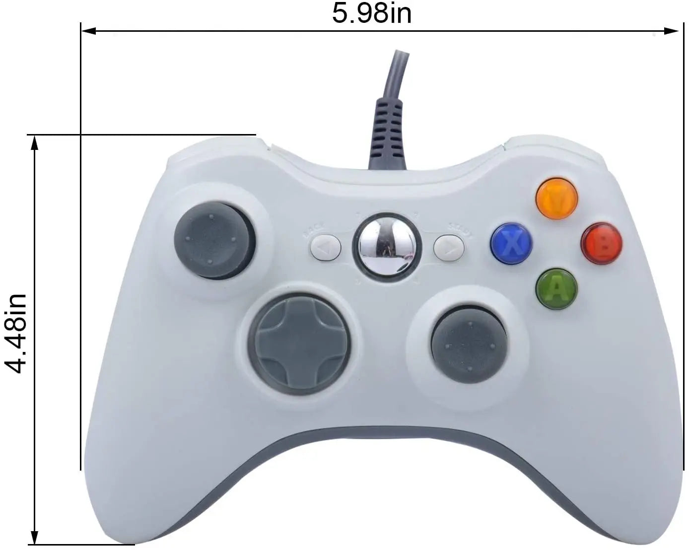 USB Wired Game Controller for Xbox 360 with Enhanced Precision - Smarsty