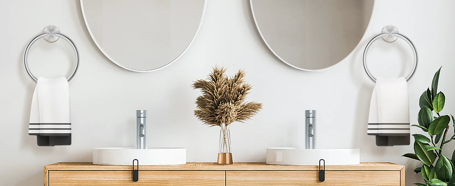 Modern Stainless Steel Towel Ring for Easy Storage - Smarsty