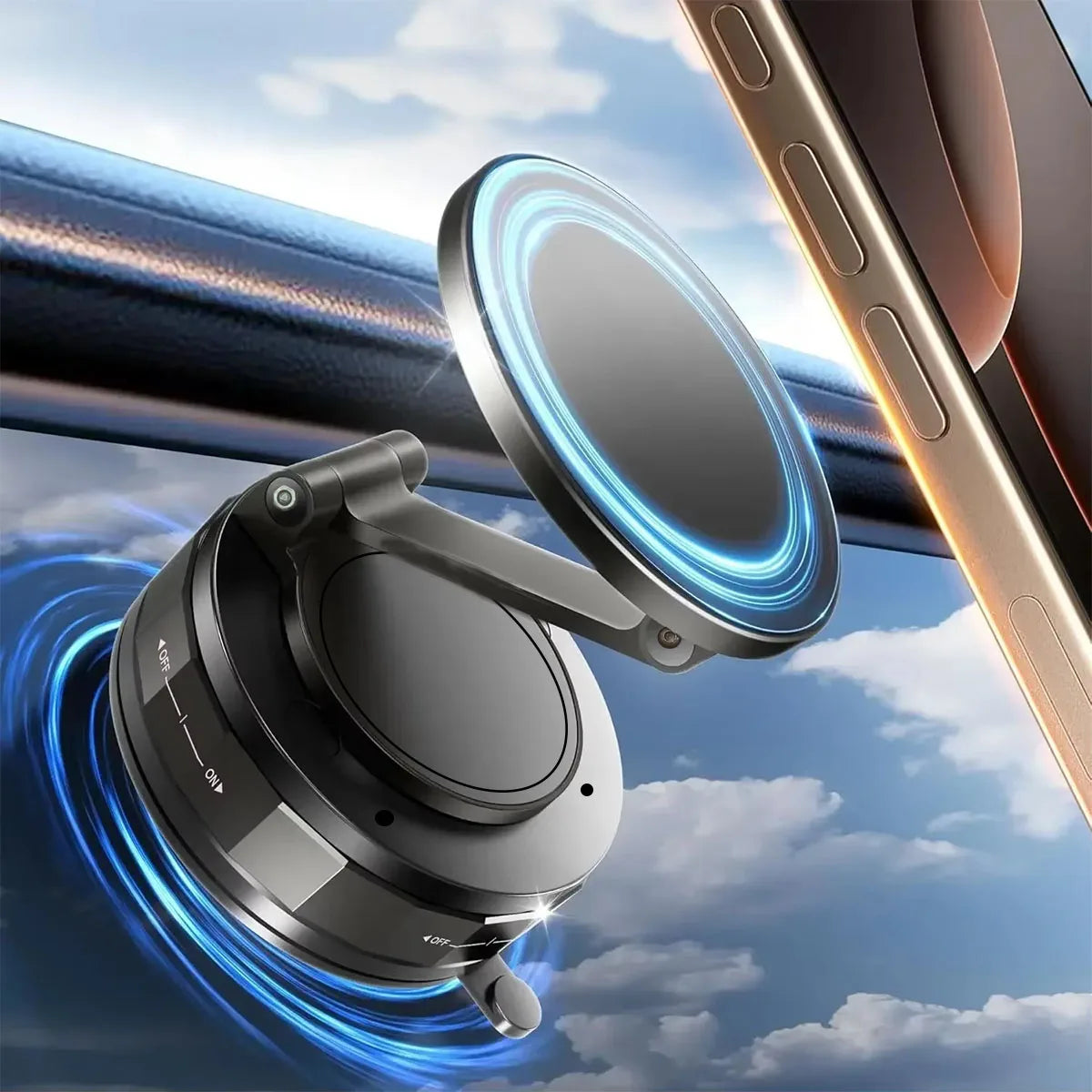 Upgraded Magnetic Car Phone Holder With 360 Rotation - Smarsty