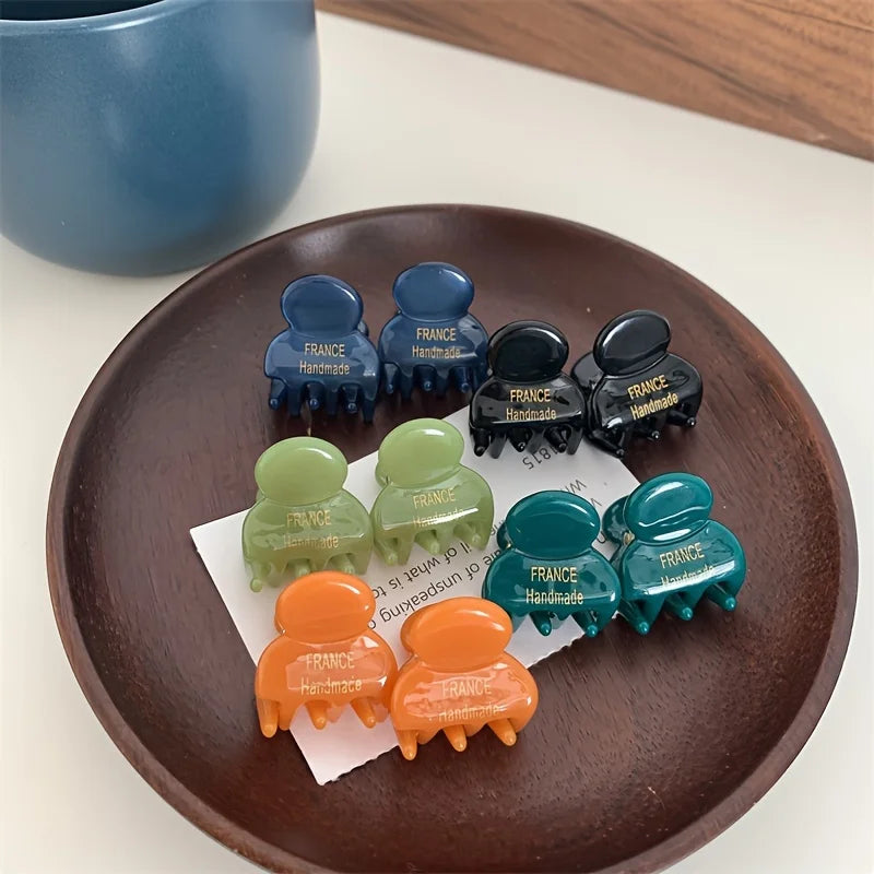 Mini Acetate Hair Claws Set Secure Cute Elegant Clips - Smarsty