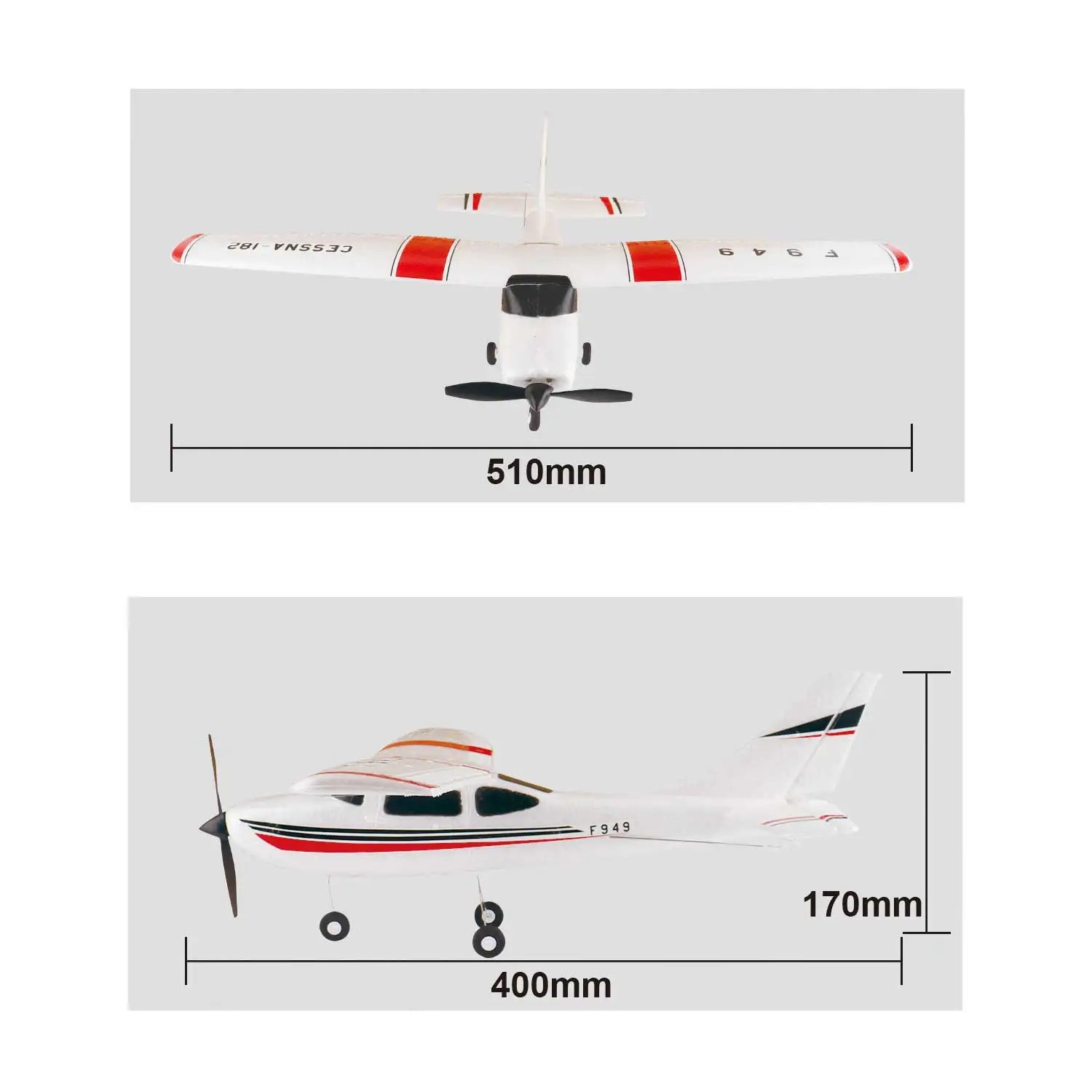 WLtoys F949 2.4G 3D6G 3Ch RC Airplane Fixed Wing Plane Outdoor Toys Drone RTF Upgrade Version Digital Servo F949S With Gyroscope - Smarsty