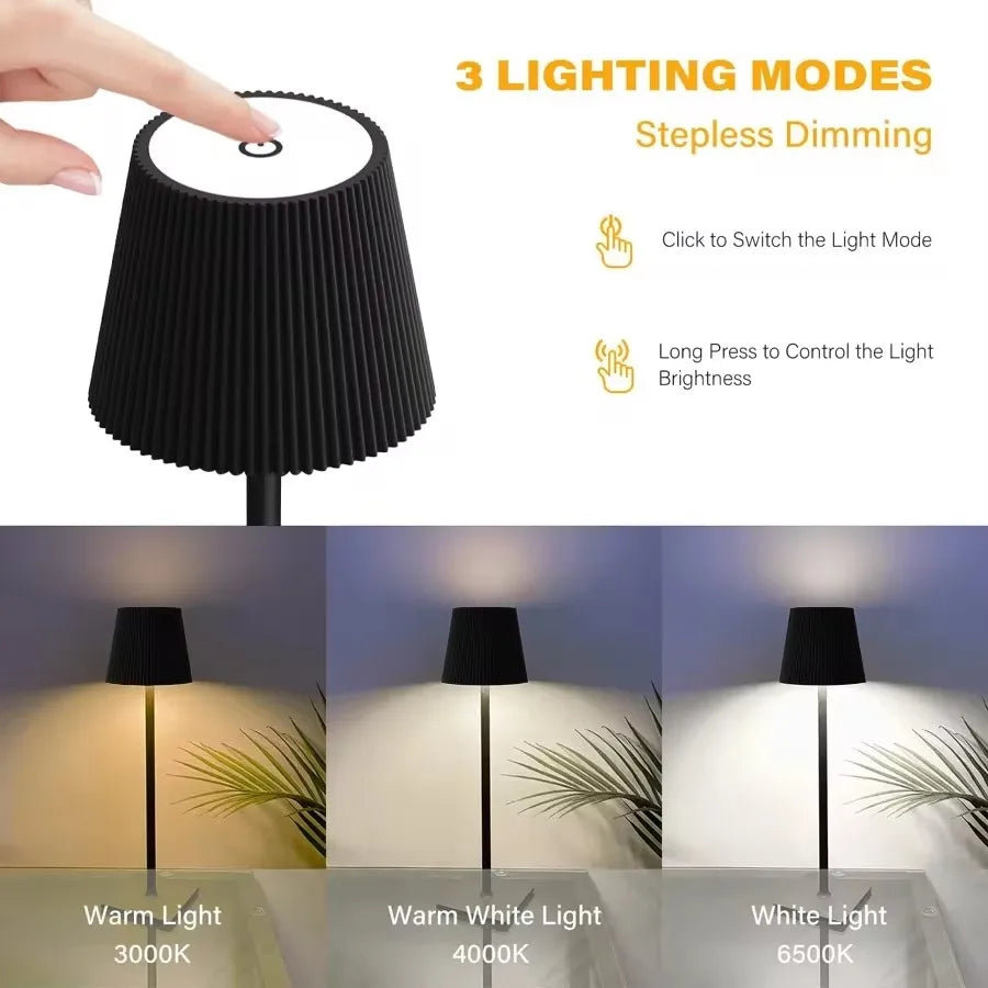 Rechargeable LED Desk Lamp with Touch Dimming Feature - Smarsty