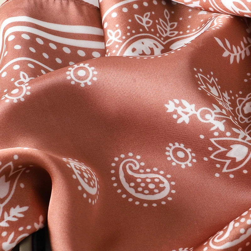 Elegant Silk Floral Hairbands and Neck Scarves - Smarsty