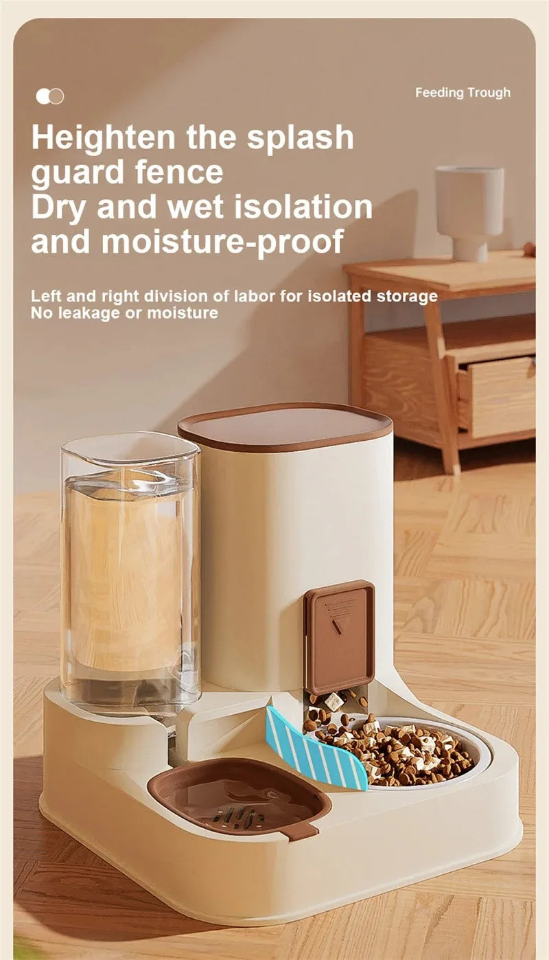 Automatic Cat Feeder with Water Dispenser Large Capacity - Smarsty