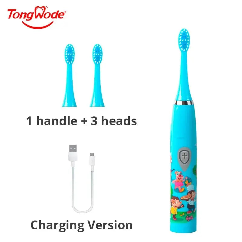 Colorful Cartoon Sonic Electric Toothbrush for Kids - Smarsty