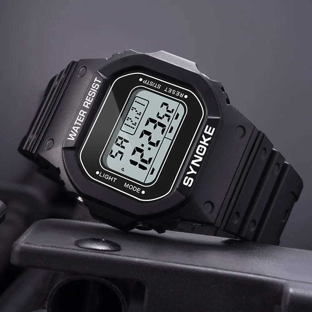 SYNOKE Outdoor Military Digital Watch for Men Waterproof Luminous Sports Timepiece - Smarsty
