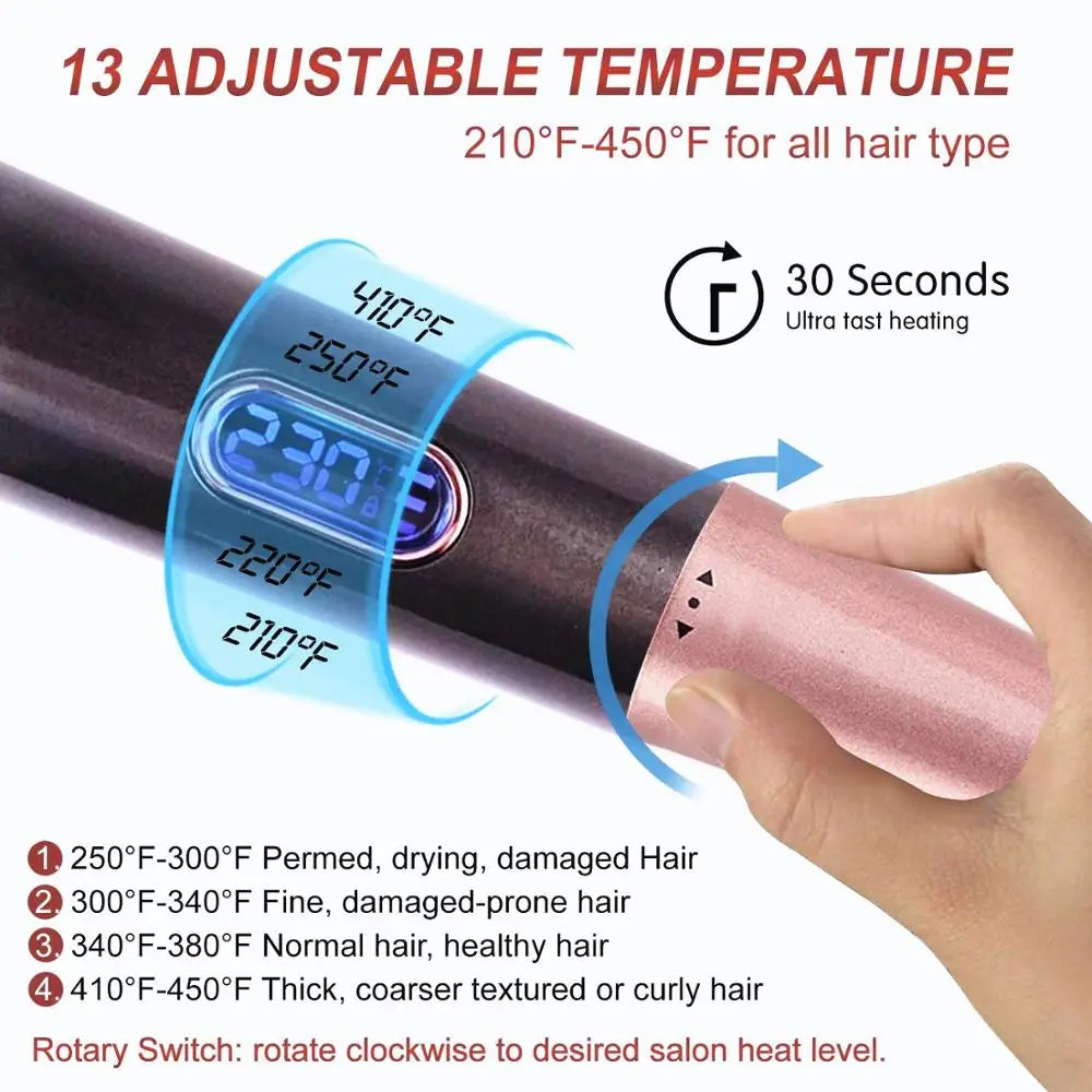 2 in 1 Hair Straightener and Curler with Fast Heating - Smarsty