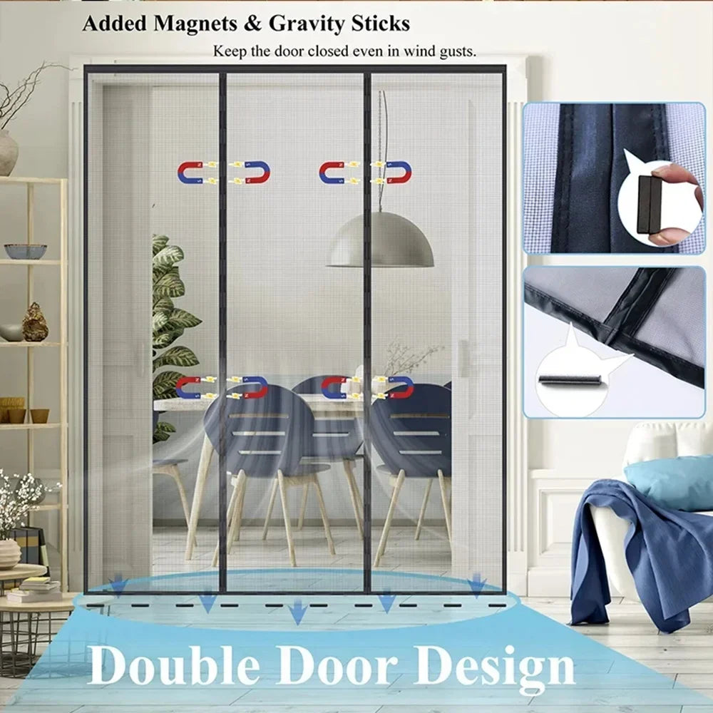 Magnetic Mosquito Net Door Screen for Easy Closure - Smarsty