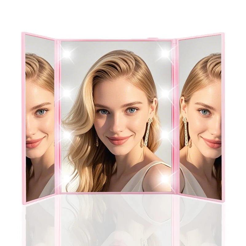 Portable LED Makeup Mirror with Adjustable Stand - Smarsty