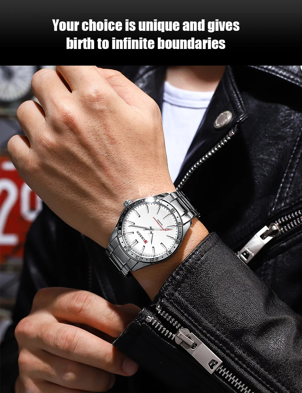 Curren Men's Ultra Thin Stainless Steel Quartz Watch - Smarsty