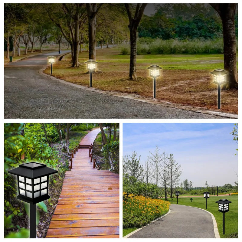 8pcs Waterproof Solar Garden Pathway Lights for Outdoor Decor - Smarsty