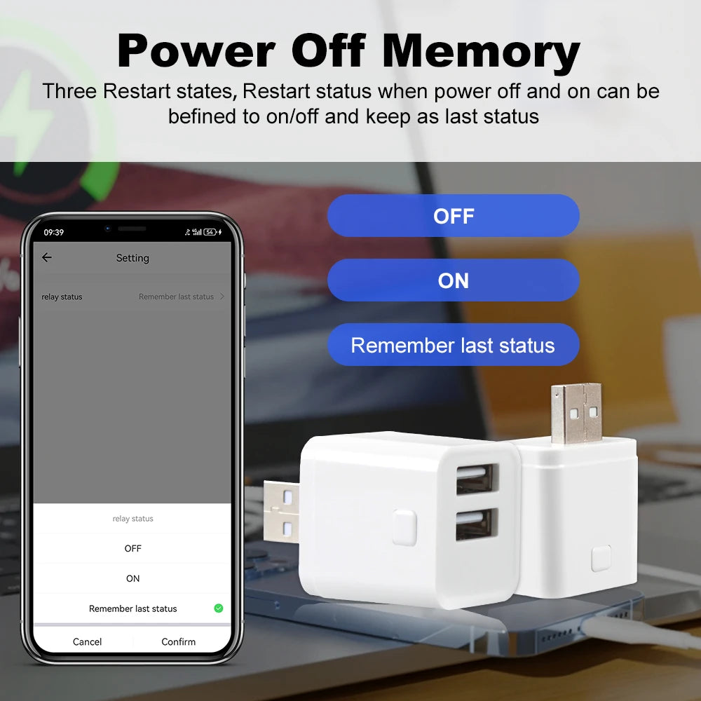 Tuya Smart WiFi Zigbee Micro USB Power Adapter - Smarsty