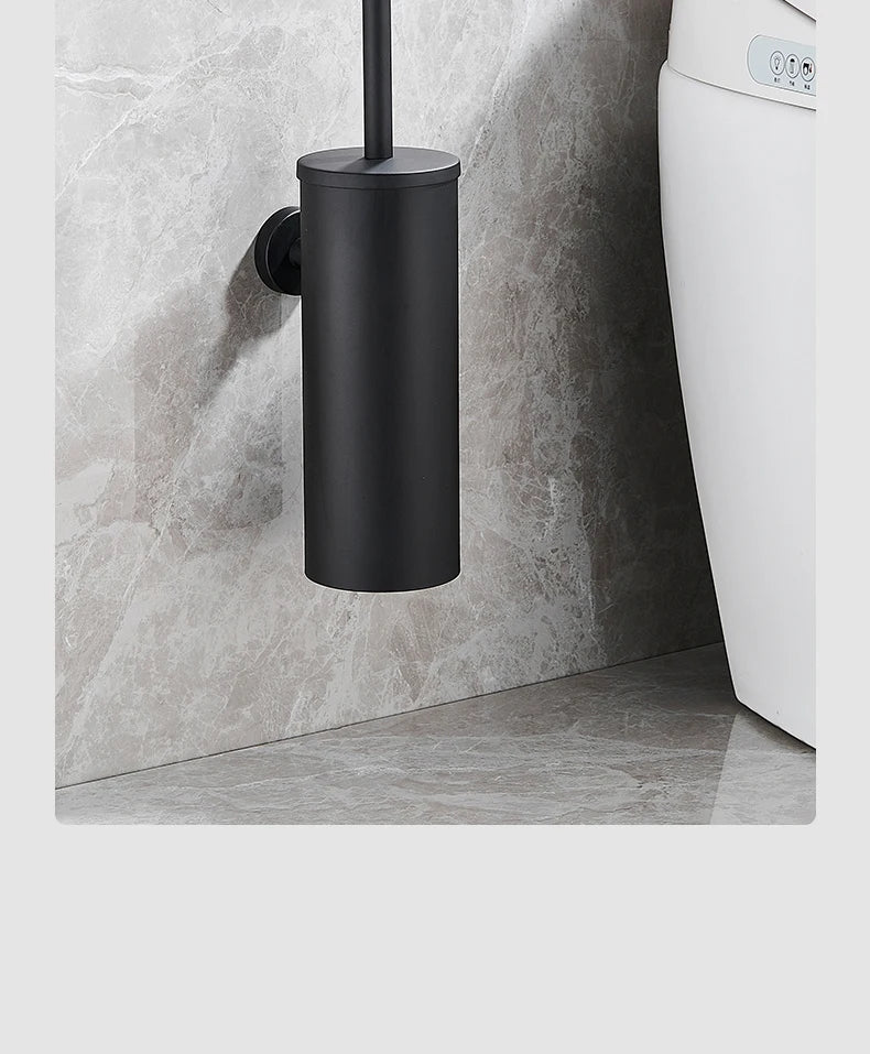 Stainless Steel Wall Mounted Toilet Brush Holder Accessory - Smarsty