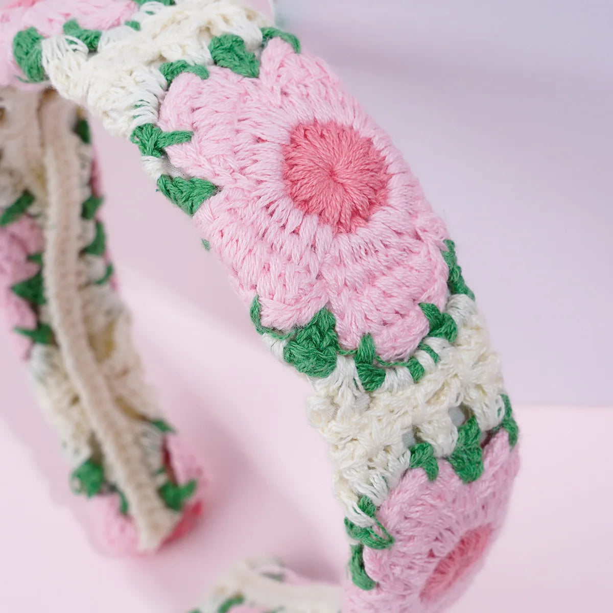 Knitted Headband Bohemian Handmade Summer Seaside Cotton - Smarsty