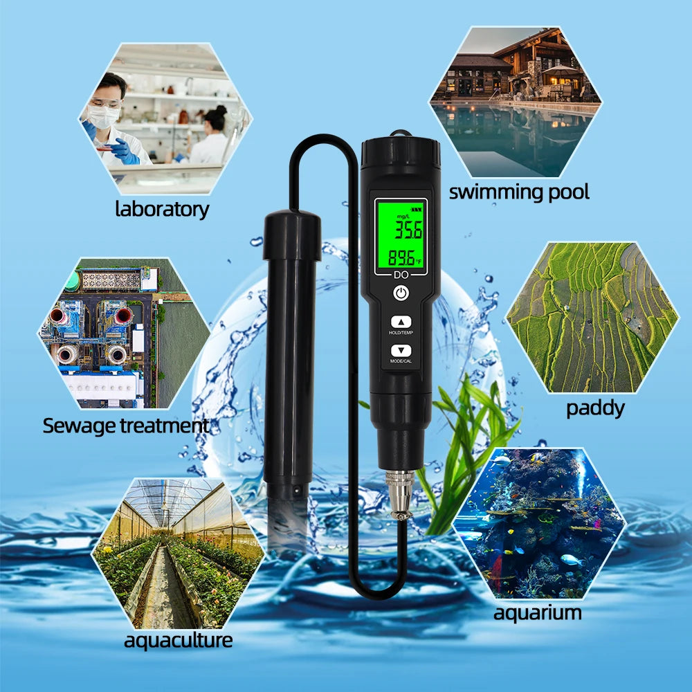Professional Dissolved Oxygen Meter for Water Quality - Smarsty
