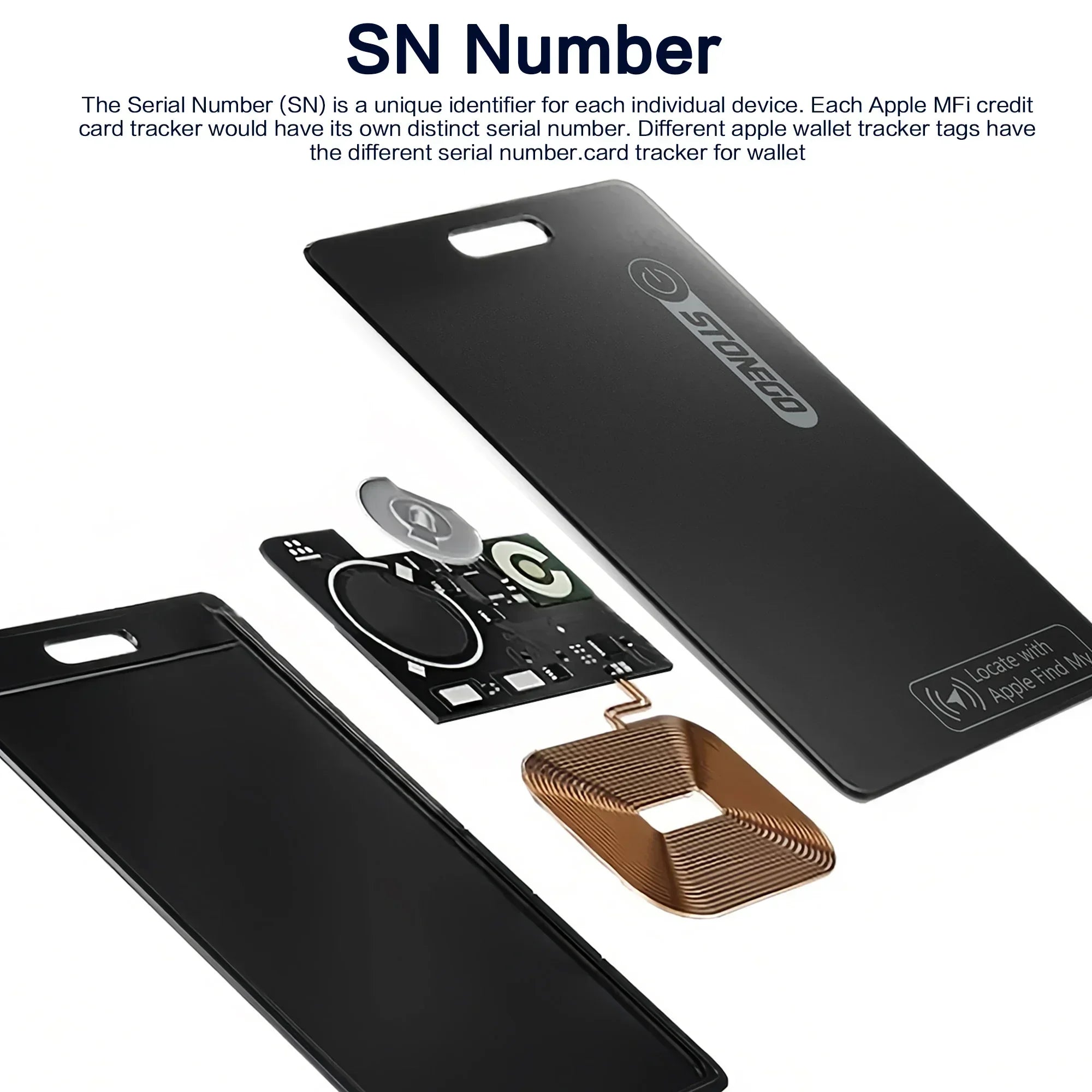 Ultra-Thin Bluetooth Wallet Tracker with Location Tracking - Smarsty