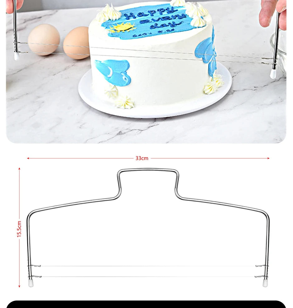 Adjustable Stainless Steel Cake Cutter for Perfect Layers - Smarsty