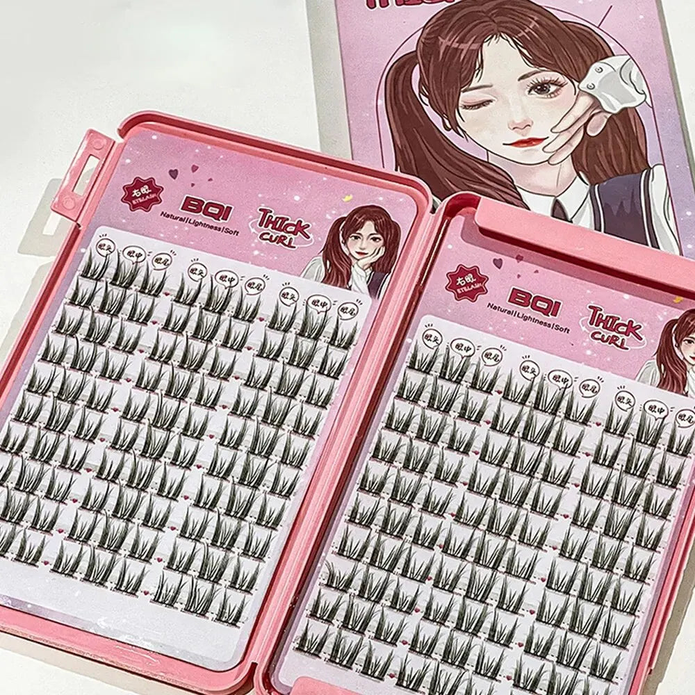 BQI Lazy Cat Elf Eyelashes Book 180pcs Natural Eye Enlargement - Smarsty