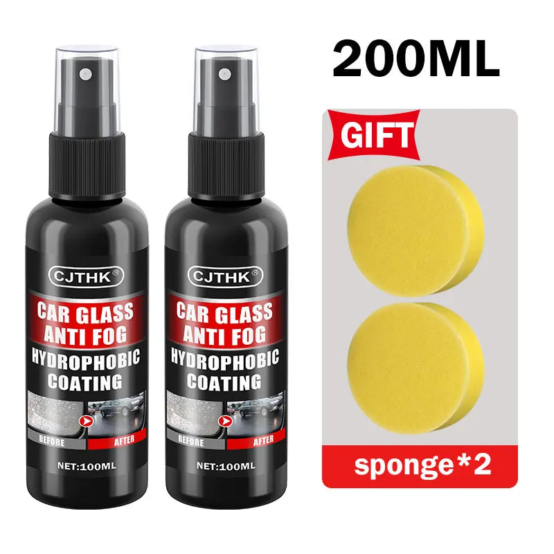 Car Glass Anti-rain Water Spray Repellent Nano Coating Hydrophobic Waterproof Agent Oil Film Removing Auto Glass Film Agent - Smarsty
