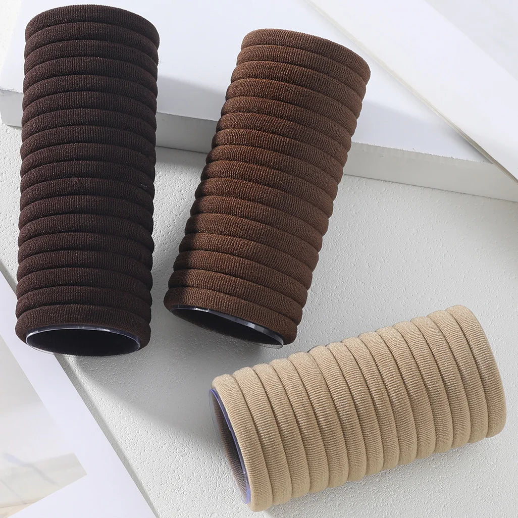 High Elastic Black Hair Bands Strong Hold 100pcs Pack - Smarsty