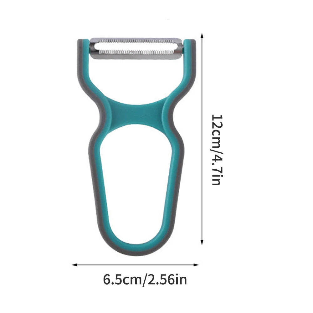 Stainless Steel Peeler - Swivel Blade Vegetable & Fruit Peeler for Kitchen, Ergonomic Non-Slip Handle (Potato, Apple, Carrot) by Smarsty