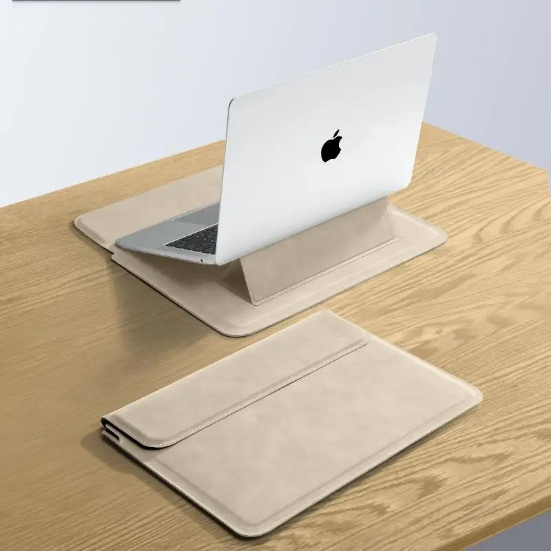 PU Laptop Sleeve 13 To 15 Inch No Zipper CaseGuard