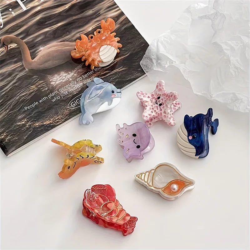Acetate Ocean Animal Hair Clips for Women - Smarsty