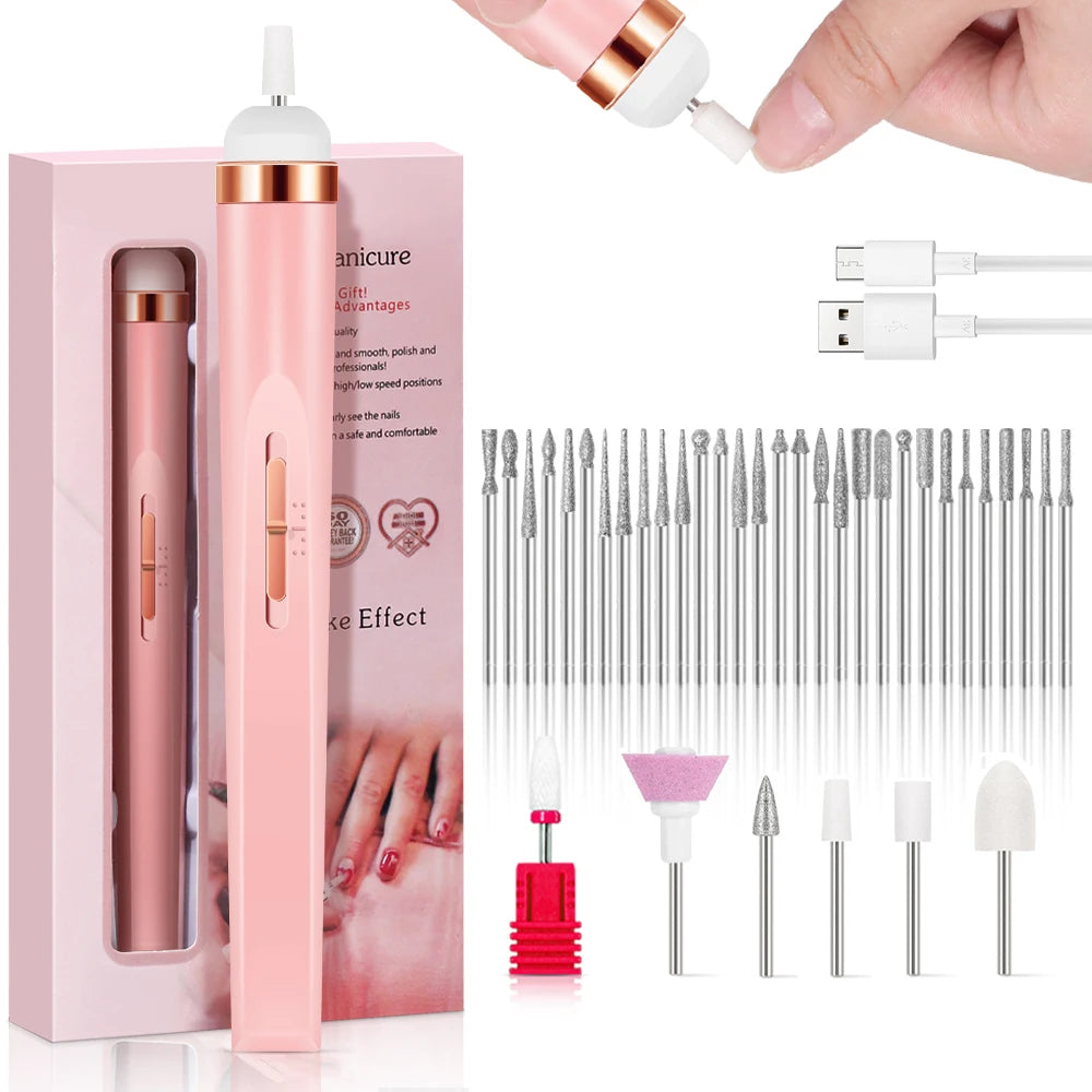 Portable Electric Nail File with 4 Speed Options - Smarsty