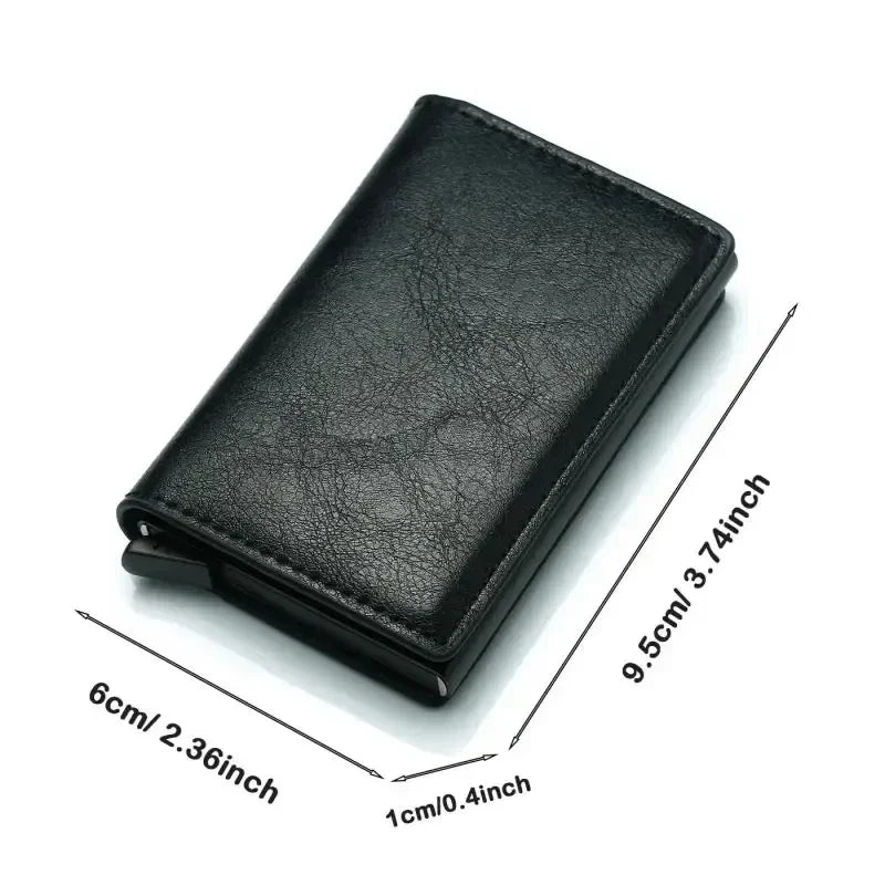 Large Capacity Double Layer ID Credit Card Holder Anti Rfid Blocking Protected Magic Wallet for Men Carbon Fiber Cardholder Case
