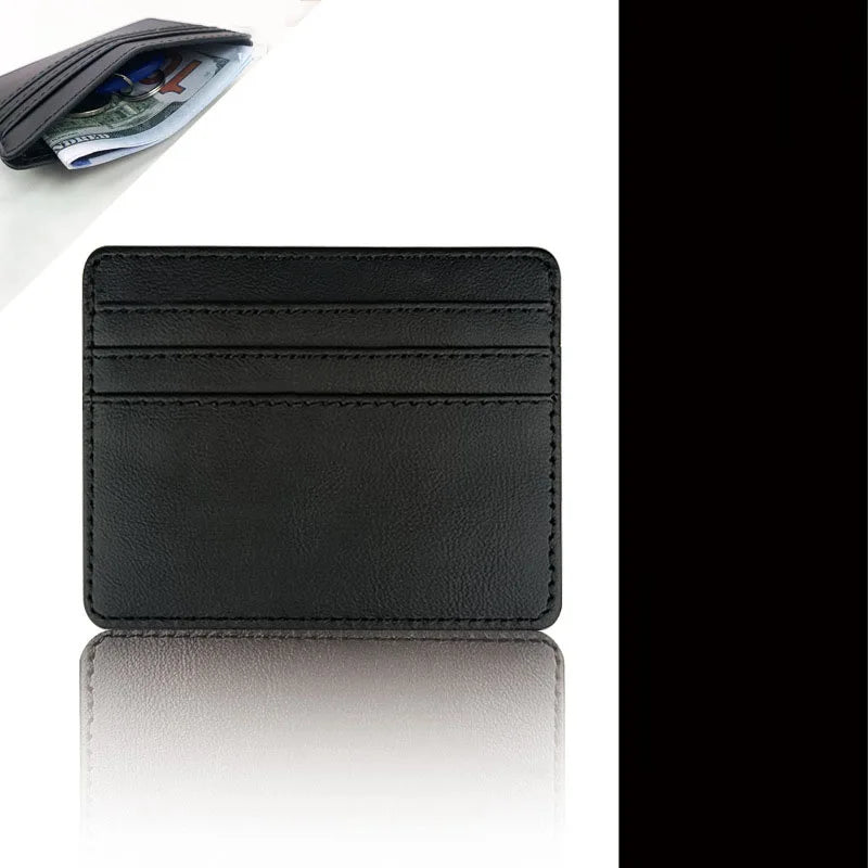 PU Leather ID Card Case - Slim Multi-Slot Holder for Bank/Credit Cards - Smarsty