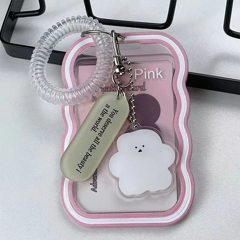 Korea Style Plastic 3inch Card Holder Idol Photo Protective Case Photocard Holder Kawaii Unisex Campus Card Cover