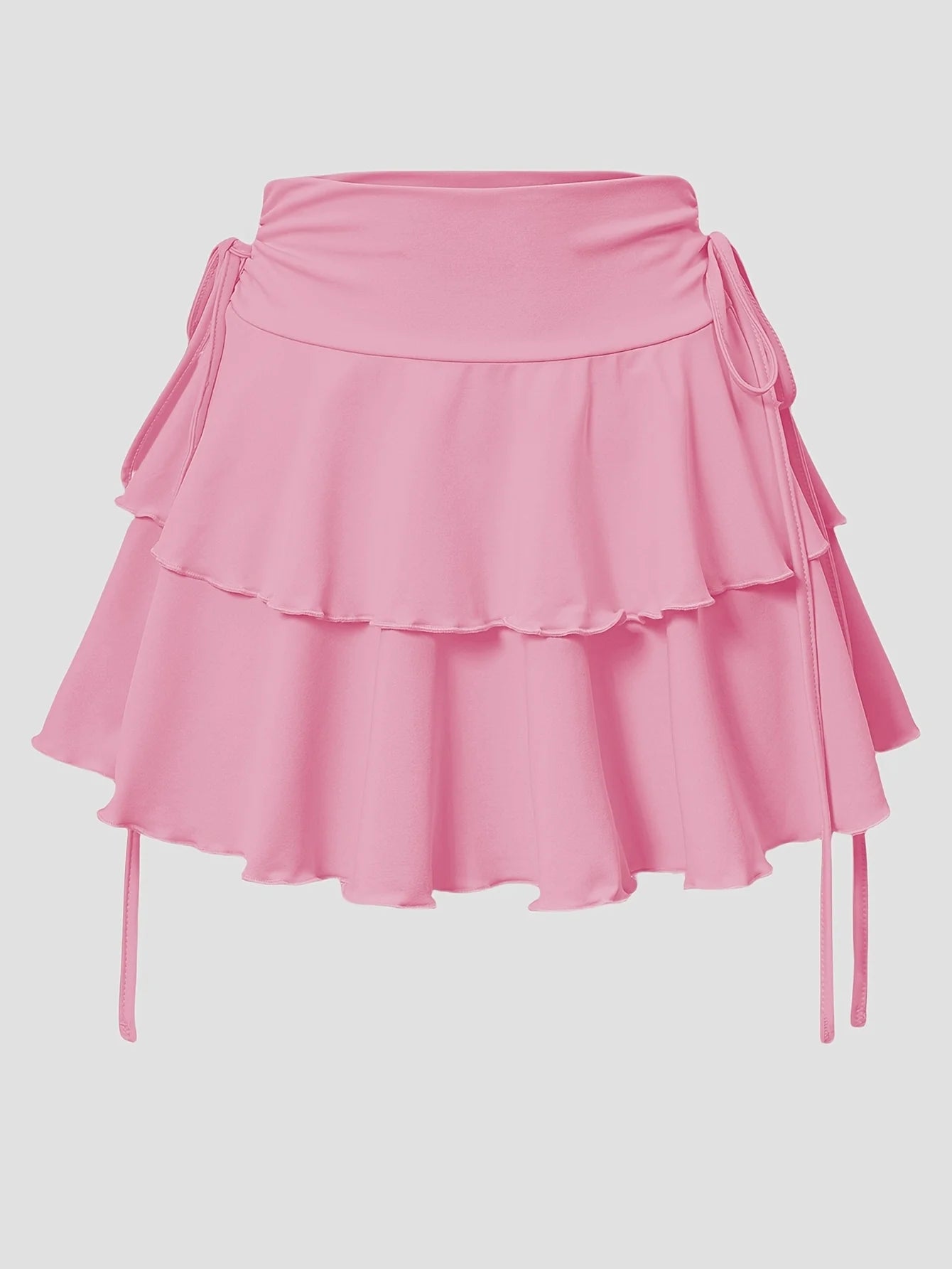 2025 New Solid Color Skirt Women Summer Fashion Outdoor Versatile High Waist Slim Fit Elastic Waist Short Skirt Goods In Stock - Smarsty