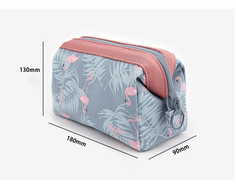 Flamingo Travel Makeup Bag With Large Capacity Organizer - Smarsty