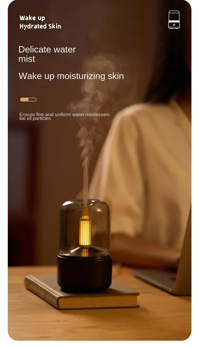 Candlelight Aromatherapy Humidifier for Home Office - Smarsty