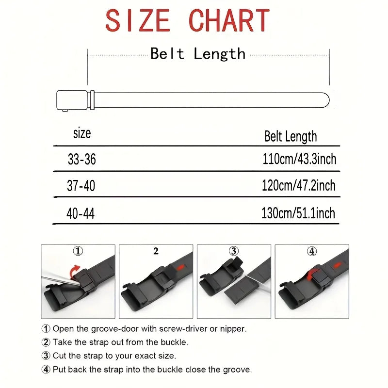 Men's Automatic Buckle PU Belt Casual Business Style - Smarsty