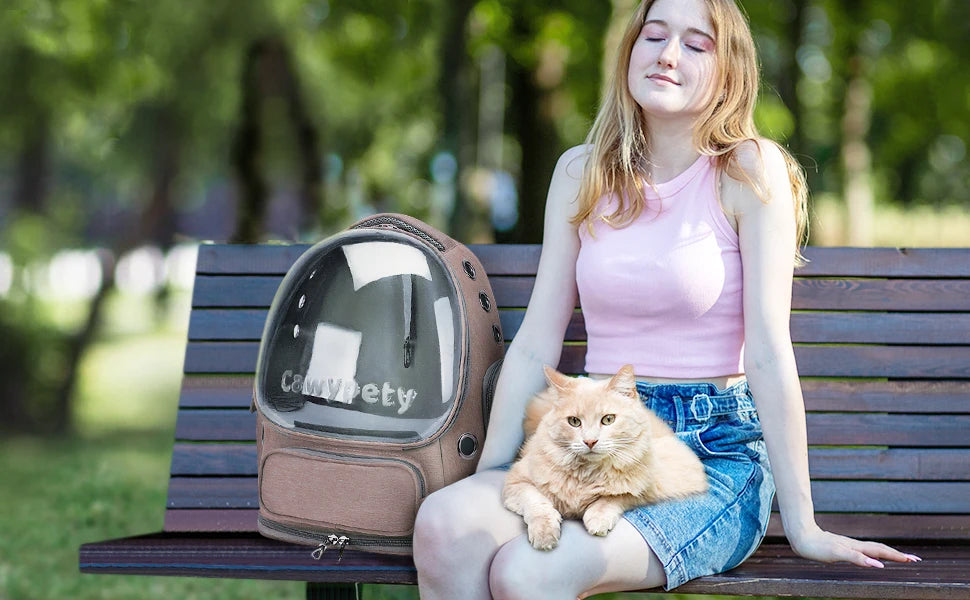 Transparent Folding Pet Carrier Backpack for Travel - Smarsty