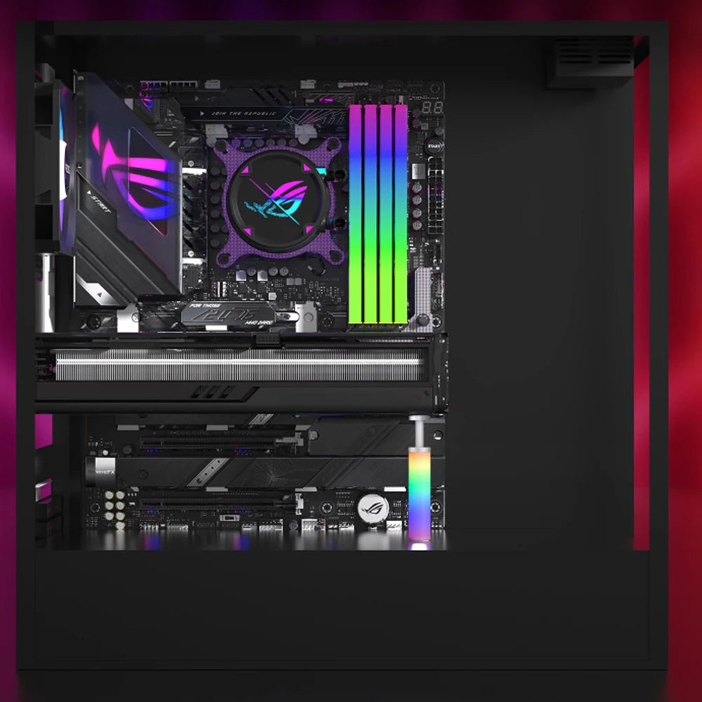 5V 3Pin ARGB Graphics Card Brace GPU Support Bracket Adjustable Telescopic Rotary Screw Aluminum Alloy for Vertical GPU Holder