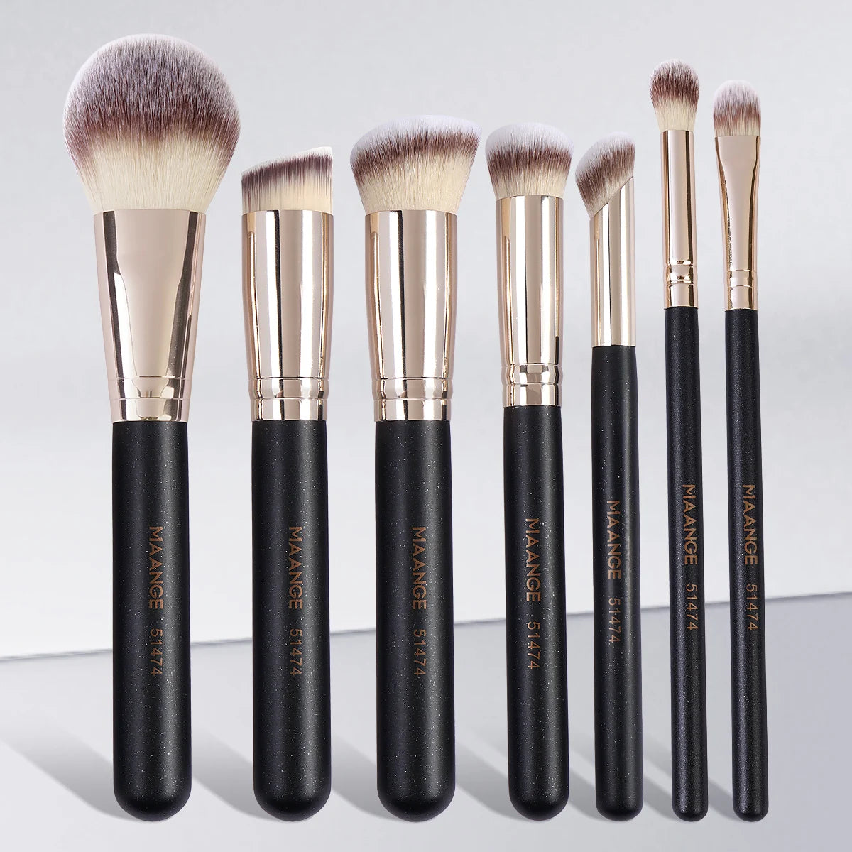 MAANGE 7 Piece Makeup Brush Set for Flawless Application - Smarsty